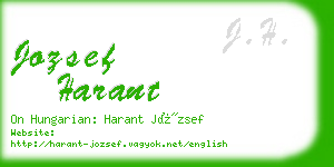 jozsef harant business card